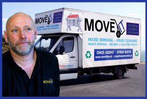 Graham and his removal van